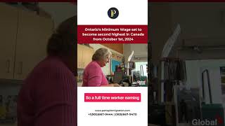 Ontarios BIGGEST Minimum Wage Increase EVER Happening October 1 canada immigration ontario wage [upl. by Gwennie1]