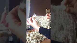 How to sew Teeswater locks into wefts [upl. by Ailaht465]