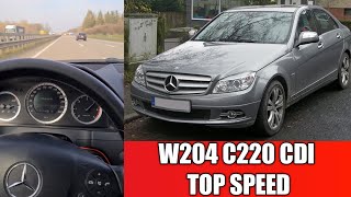 Mercedes w204 c220 cdi top speed [upl. by Burn910]