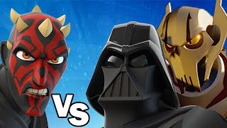 Darth Maul VS Darth Vader amp General Grievous  Disney Infinity BATTLES [upl. by Iddo53]