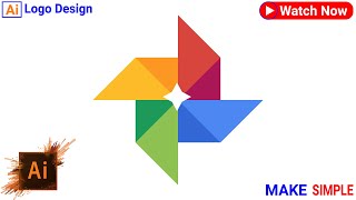 logo design illustrator google photos logo design llustrator photos logo design [upl. by Ingraham]