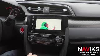 2017 Honda Civic Si HondaLink NAViKS Video In Motion Bypass [upl. by Bussey]