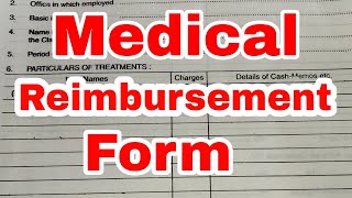 Medical charge reimbursement form Medical claim form bharna seekhe Medical claim video [upl. by Nefen]