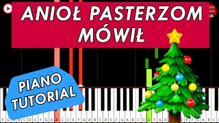 ANIOŁ PASTERZOM MÓWIŁ  Piano Keyboard Tutorial 🎹 KOLĘDY PIANINO [upl. by Radec]