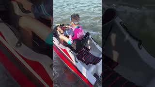 RUSH WAVE BOAT，The waves are coming Electric Mini jet boat rushwave kartboat rushwave boat [upl. by Amerak]