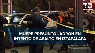 Escoltas abaten a presunto asaltante en calles de Iztapalapa [upl. by Harman]