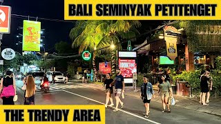 Bali Seminyak Night Street Walk Today Seminyak Nightlife Video Vlog [upl. by Sellig]