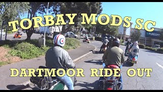 Torbay Mods Scooter Club Ride Out to the Cafe On The Green at Widecombe on Dartmooor [upl. by Marcy446]