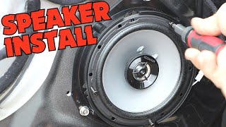 Kia Rio Door Speakers Install 20122017  Kenwood KFC 1666s Unboxing [upl. by Neeluqcaj318]