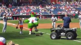 Jose Iglesias v The Phillie Phanatic [upl. by Husch388]