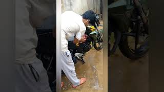 bike🏍️ dirty ho gairajal khoranhiya vlogminivlog bike clean [upl. by Burwell]