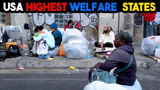 7 States With The Highest Rate of People on Welfare  Fact Finder [upl. by Velick755]