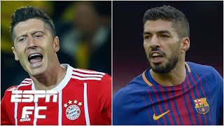 Robert Lewandowski or Luis Suarez Which striker was better in his prime  ESPN FC Extra Time [upl. by Zandra]