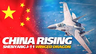 WINGED DRAGON  Chinese Shenyang J11A FlankerL  Digital Combat Simulator  DCS [upl. by Okoyk]