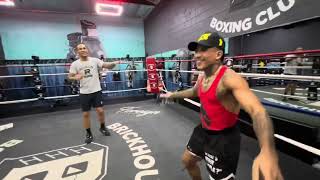 Scrappy Ramirez and Regis Prograis vibing together in the ring [upl. by Ybur538]