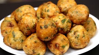 10 போண்டா கூட சாப்பிடுவாங்க இதுபோல செஞ்சி கொடுத்தா  Snacks Recipes  Ulundu Bonda  Keerai Bonda [upl. by Lara]