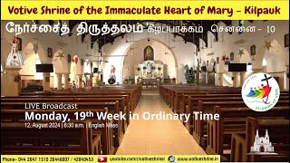 Votive Shrine Daily Mass  Live Stream  August 12 2024 Monday 630 am  English Mass [upl. by Leibarg]