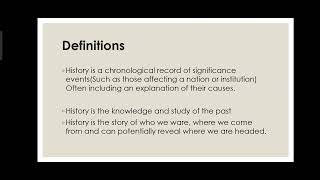 History and its DefinitionsHistorianHistoriography [upl. by Lait]