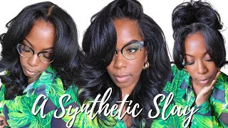 Obsessed With This Natural Texture WIG Human Hair Dupe 50 Synthetic Wig Outre Julianne AGAIN [upl. by Hughes399]