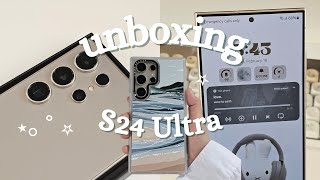 Galaxy S24 Ultra Unboxing and Customizing  cute phone cases corecolourofficial [upl. by Seidler]