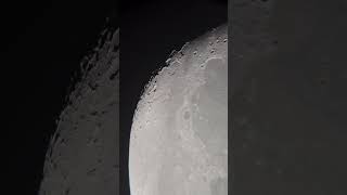 Lua hoje no telescópio 🔭 moon lua luna space moonlovers moontoday luahoje [upl. by Amapuna]