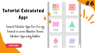 Tutorial Calculated Apps  Kodular  Rhombus Screen [upl. by Lak126]