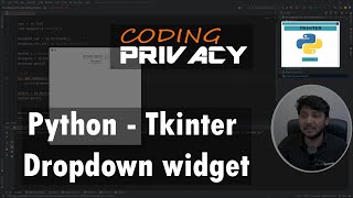 15 Dropdown widget in Tkinter Python [upl. by Annaear]