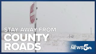 Law enforcement asking people to stay away from county roads Friday evening [upl. by Neelrac]