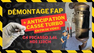 Démontage FAP anomalie antipollution  anticipation casse turbo en fin de vidéo [upl. by Pollitt]