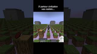 If parkourcivilization realistic2 minecraft minecraftmemes parkourcivilization minecraftparkour [upl. by Rici]