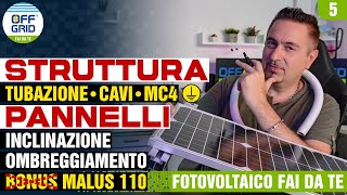 STRUTTURA e PANNELLI Fotovoltaici Progettazione Installazione e Test [upl. by Drofkcor486]