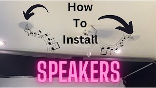 How To Install Bluetooth Ceiling Speakers [upl. by Niajneb]