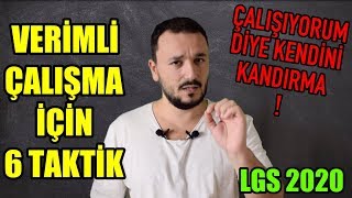 ÇALIŞIYORUM DİYE KENDİNİ KANDIRMA  VERİMLİ DERS ÇALIŞMA TAKTİKLERİ  LGS 2020 [upl. by Adebayo]