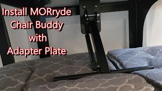 MORryde Chair Buddy with Adapter Plate install 39RKFB Riverstone 5th wheel RV Trailer [upl. by March]