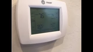 Trane Thermostat Questions amp Answers [upl. by Sebastian]