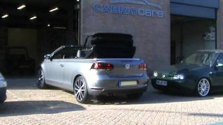 Cabriokap afstandsbediening VW Golf VI cabrio bij Cabrio Care [upl. by Scevor]