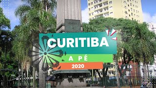 Curitiba a pé  Praça General Osório até Praça Espanha 2020  4K [upl. by Ahsropal]