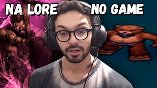 CHAMPIONS QUE SÃO BRABOS NA LORE JÁ NO GAME  League of Legends  MYLON REACT [upl. by Cy87]