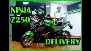 KAWASAKI Z250 2017 Edition  DELIVERY  FRIENDS NEW BIKE  NEW DELHIINDIA [upl. by Anthiathia]