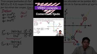 EJERCICIO Ley de coulomb forma vectorial 👍Aprende de una vez por todas😎 [upl. by Jacobsen]