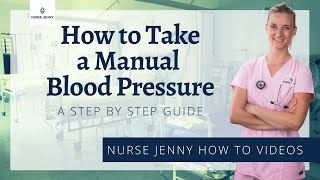 How to Take a Blood Pressure Manually  The Correct Way [upl. by Naginnarb297]