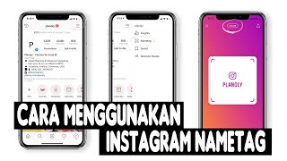 Cara Membuat Label Nama Di Instagram  Name Tag [upl. by Adaj]