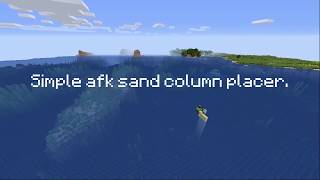 Simple AFK Sand Placer  Minecraft 111 [upl. by Alesram]