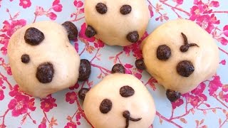 KOREAN STREET FOOD Steamed Panda Buns 찐빵 Recipe [upl. by Dimitry]