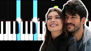 Kara Sevda  İntikam Yemini  Slow Easy Piano Tutorial [upl. by Jewel]