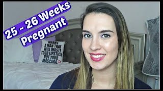 25  26 Weeks Pregnant Update  Second Trimester Symptoms  Bump Shot [upl. by Codi]