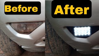 Tata Nano Fog Light Upgrade \ Installing Led Fog Lamp [upl. by Bannasch878]