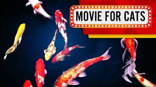 MOVIE FOR CATS  Mesmerizing Koi Carps Video for cats to watch 3 Hours 4K [upl. by Drarehs]