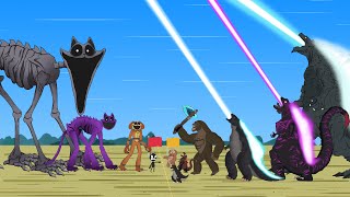 TEAM GODZILLA amp KONG vs Catnap amp Dogday Zoonomaly MONSTERS If Boundary Changes  FUNNY CARTOON [upl. by Auerbach195]