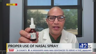 How to properly use nasal spray [upl. by Lesh]